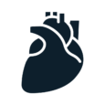 Cardiovascular a icon of a heart to represent Cardiovascular