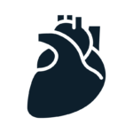 Cardiovascular a icon of a heart to represent Cardiovascular