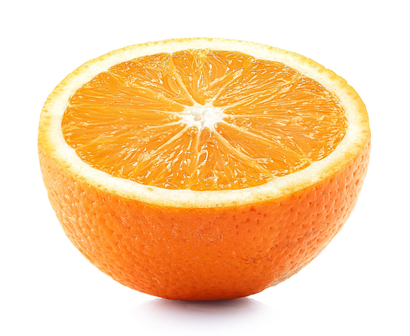 a cut-in-half orange