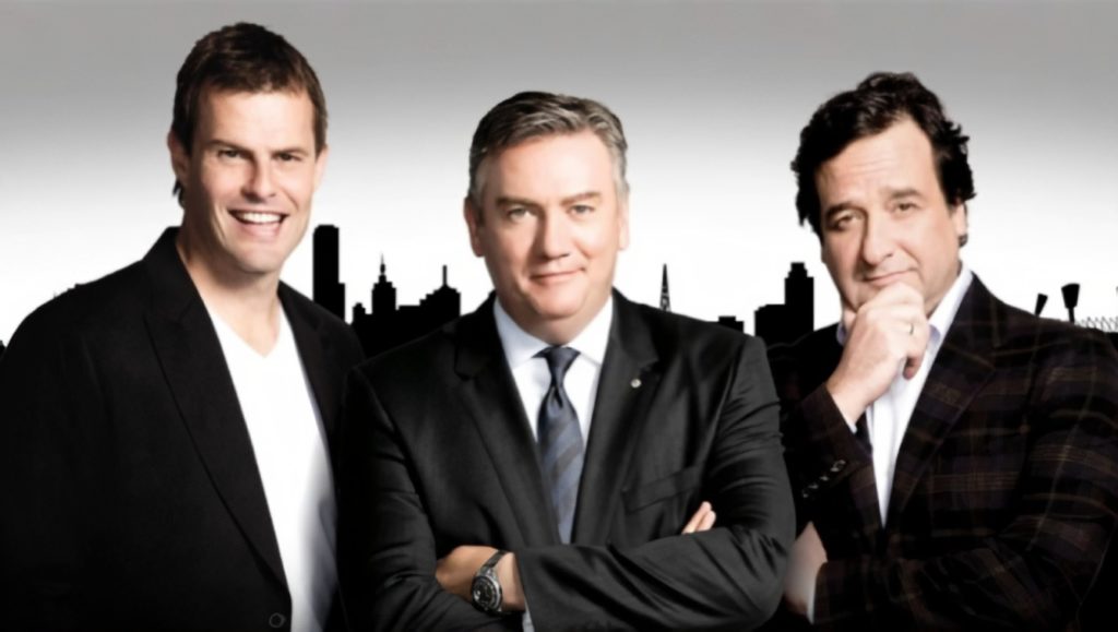 a photo of the three hosts of Triple M's Hot Breakfast Radio segment