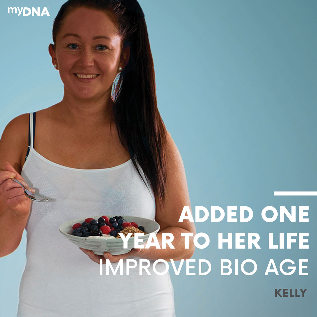 A photo of myDNA 8 Week Challenge Participant Kelly