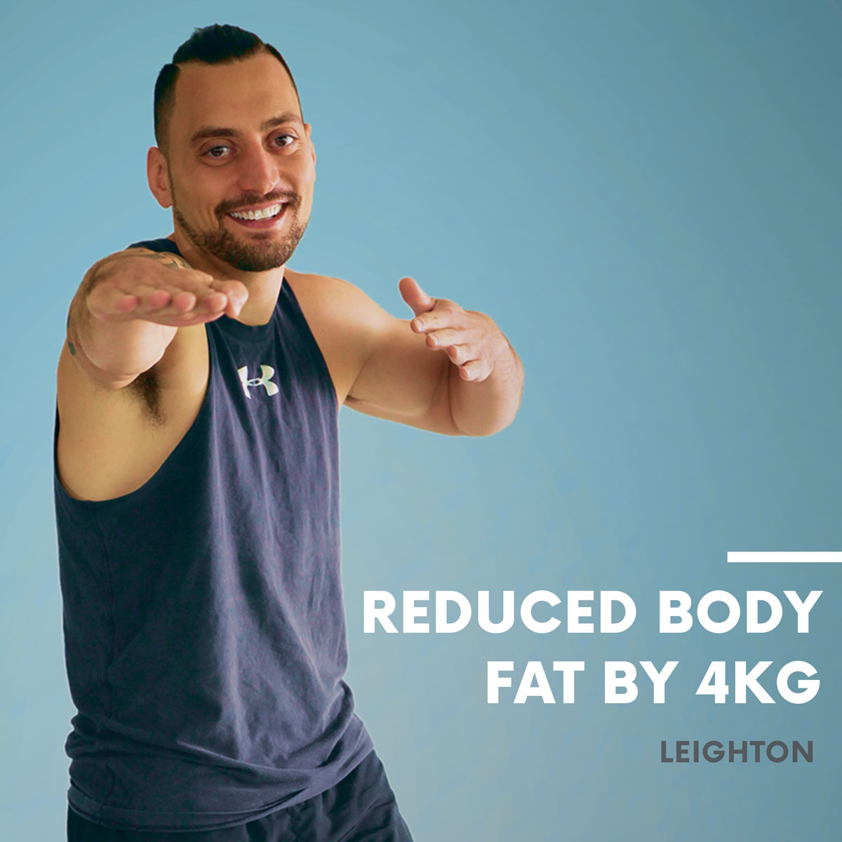 A photo of myDNA 8 Week Challenge Participant Leighton