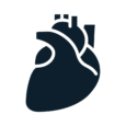 Cardiovascular a icon of a heart to represent Cardiovascular