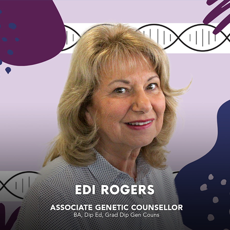 a portrait of genetic counsellor Edi Rogers