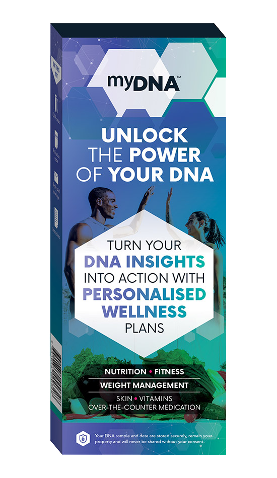 a myDNA Personalised Wellness Pharmacy kit