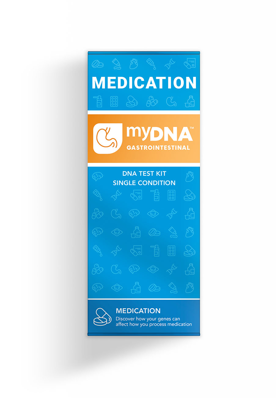 a myDNA Personalised Gastrointestinal Medications Kit